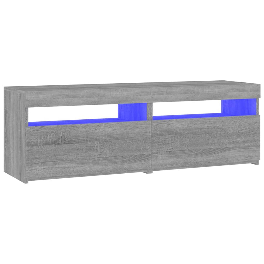 Tv-Meubels Met Led-Verlichting 2 60 x 35 x 40 cm Grijs sonoma