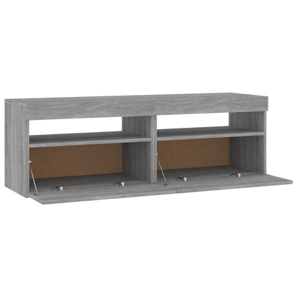 Tv-Meubels Met Led-Verlichting 2 60 x 35 x 40 cm Grijs sonoma