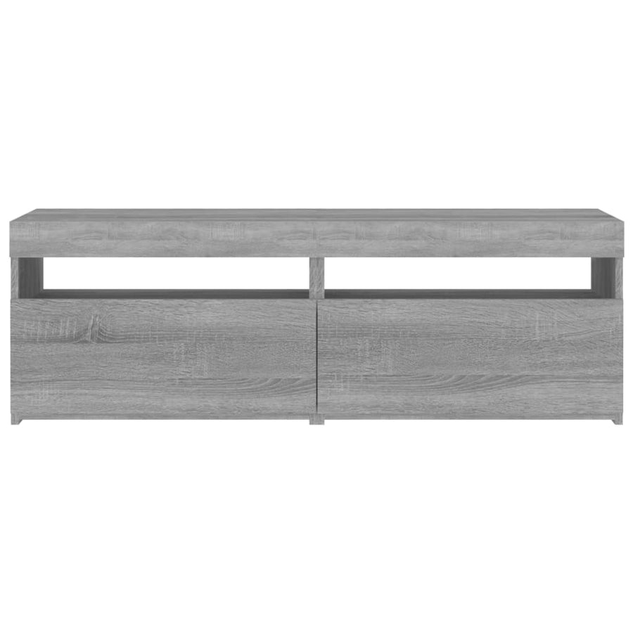 Tv-Meubels Met Led-Verlichting 2 60 x 35 x 40 cm Grijs sonoma