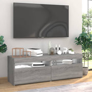 Tv-meubels 2 st 60x35x40 cm grijs sonoma met LED
