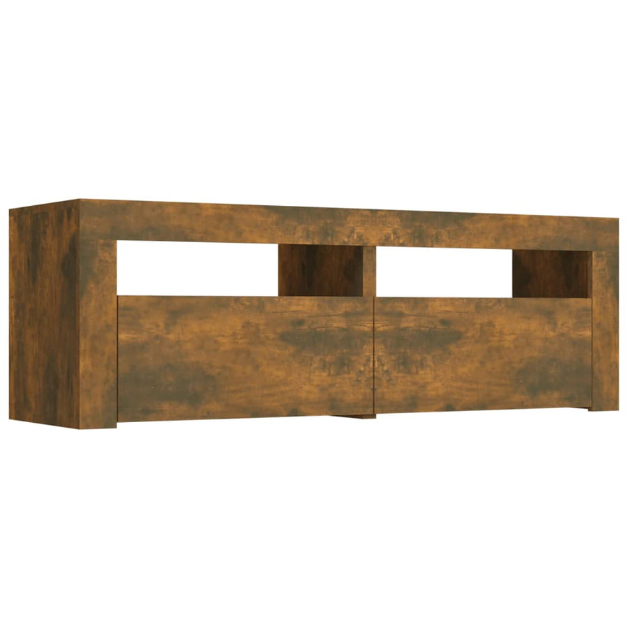 Tv-Meubel Met Led-Verlichting 20X35X40 Cm Sonoma Eikenkleurig Gerookt eiken