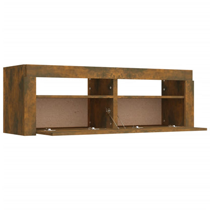 Tv-Meubel Met Led-Verlichting 20X35X40 Cm Sonoma Eikenkleurig Gerookt eiken