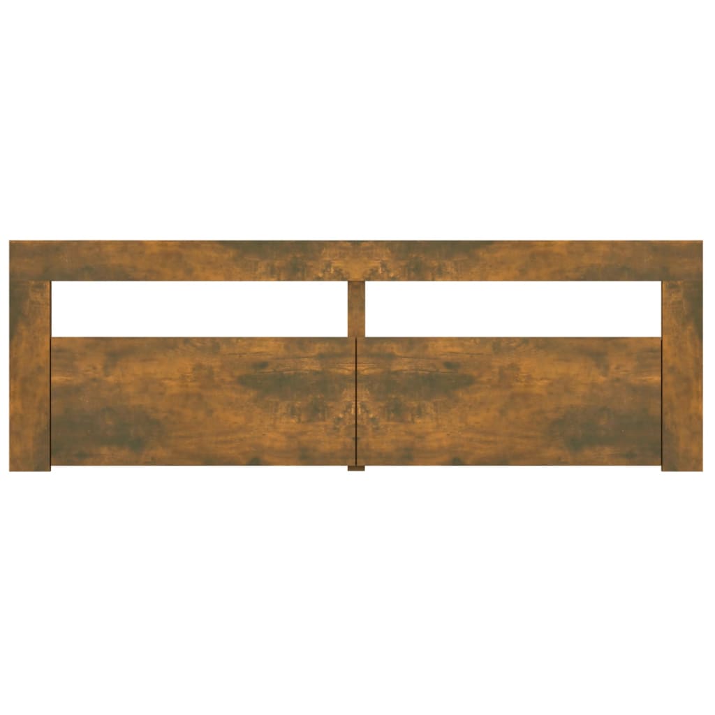 Tv-Meubel Met Led-Verlichting 20X35X40 Cm Sonoma Eikenkleurig Gerookt eiken