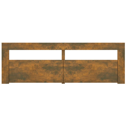 Tv-Meubel Met Led-Verlichting 20X35X40 Cm Sonoma Eikenkleurig Gerookt eiken