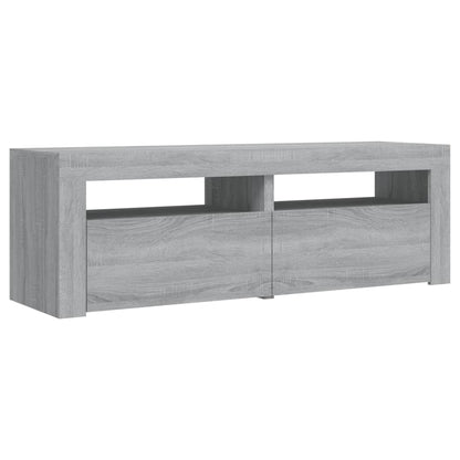 Tv-Meubel Met Led-Verlichting 20X35X40 Cm Eiken Grijs sonoma
