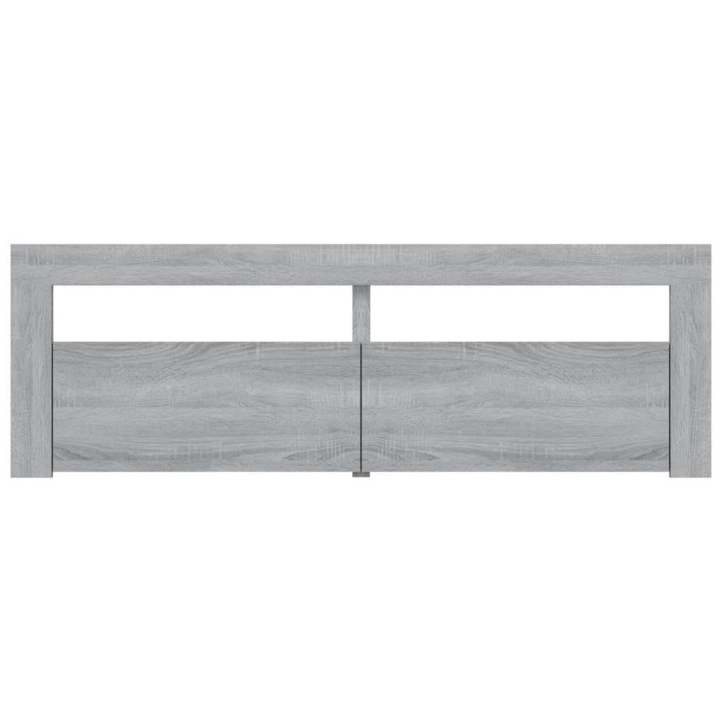 Tv-Meubel Met Led-Verlichting 20X35X40 Cm Eiken Grijs sonoma