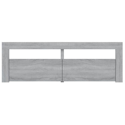 Tv-Meubel Met Led-Verlichting 20X35X40 Cm Eiken Grijs sonoma