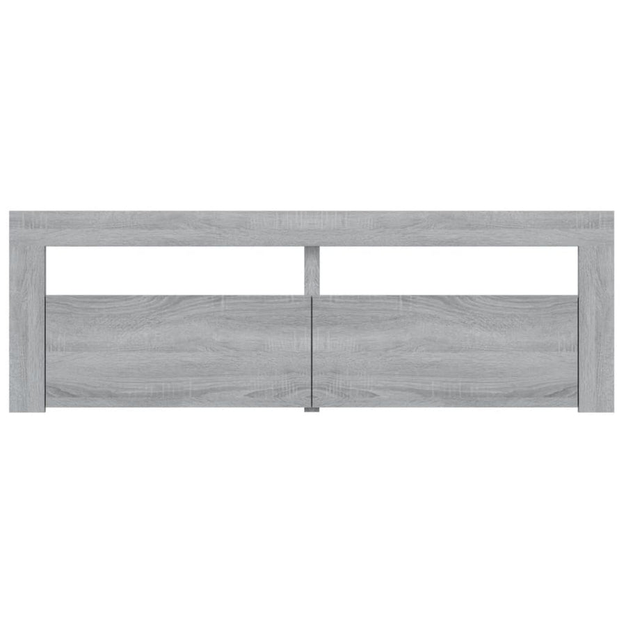 Tv-Meubel Met Led-Verlichting 20X35X40 Cm Eiken Grijs sonoma