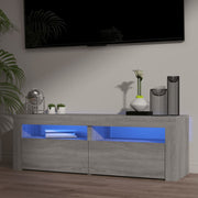 Tv-meubel 120x35x40 cm grijs sonoma eiken led