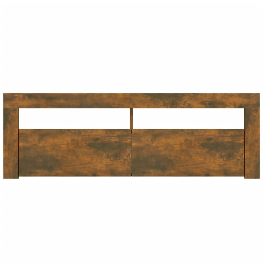 Tv-meubel met LED-verlichting 120x35x40 cm sonoma eikenkleurig Gerookt eiken