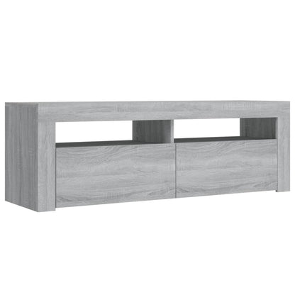 Tv-meubel met LED-verlichting 120x35x40 cm grijs sonoma eiken Grijs sonoma
