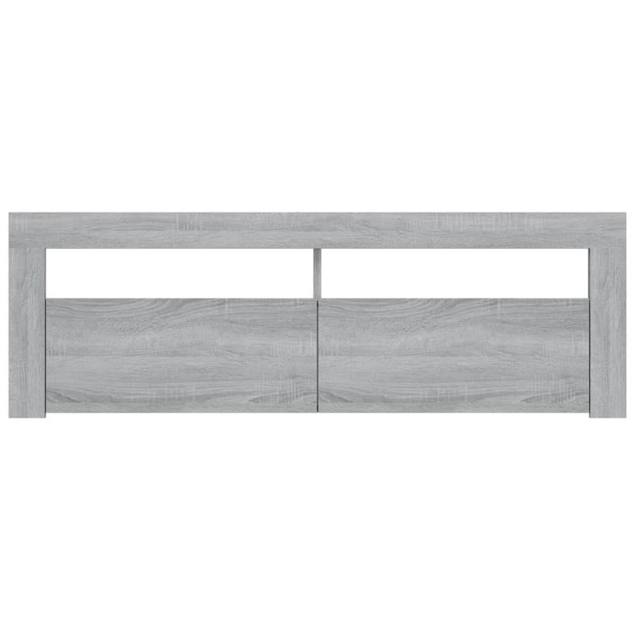 Tv-meubel met LED-verlichting 120x35x40 cm grijs sonoma eiken Grijs sonoma