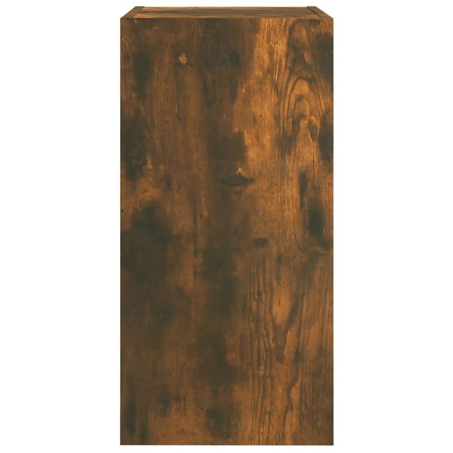 Tv-meubel 30,5x30x60 cm bewerkt hout gerookt eikenkleurig 1 30.5 x 30 x 60 cm Gerookt eiken