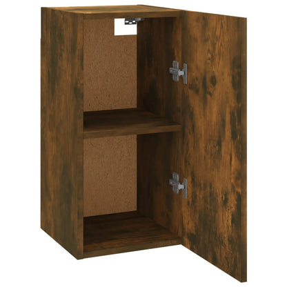 Tv-meubel 30,5x30x60 cm bewerkt hout gerookt eikenkleurig 1 30.5 x 30 x 60 cm Gerookt eiken