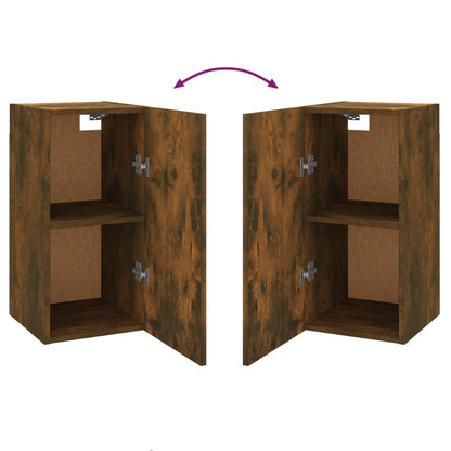 Tv-meubel 30,5x30x60 cm bewerkt hout gerookt eikenkleurig 1 30.5 x 30 x 60 cm Gerookt eiken