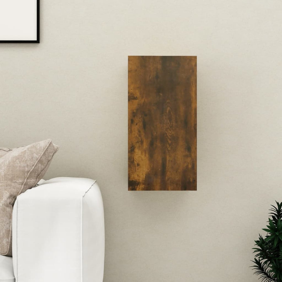 Tv-meubel 30,5x30x60 cm bewerkt hout gerookt eikenkleurig 1 30.5 x 30 x 60 cm Gerookt eiken
