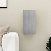 Tv-meubel 30,5x30x60 cm bewerkt hout grijs