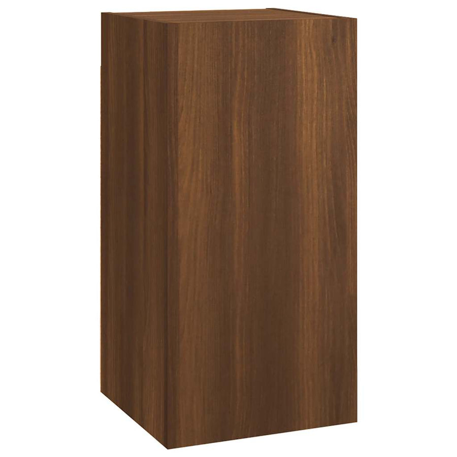 Tv-meubel 30,5x30x60 cm bewerkt hout bruin eikenkleur