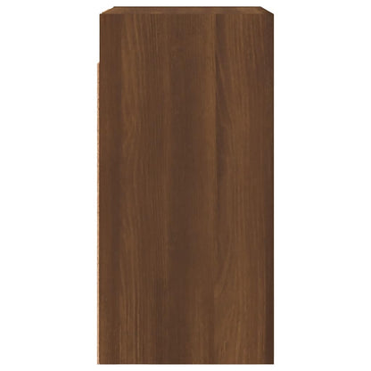 Tv-meubel 30,5x30x60 cm bewerkt hout bruin eikenkleur