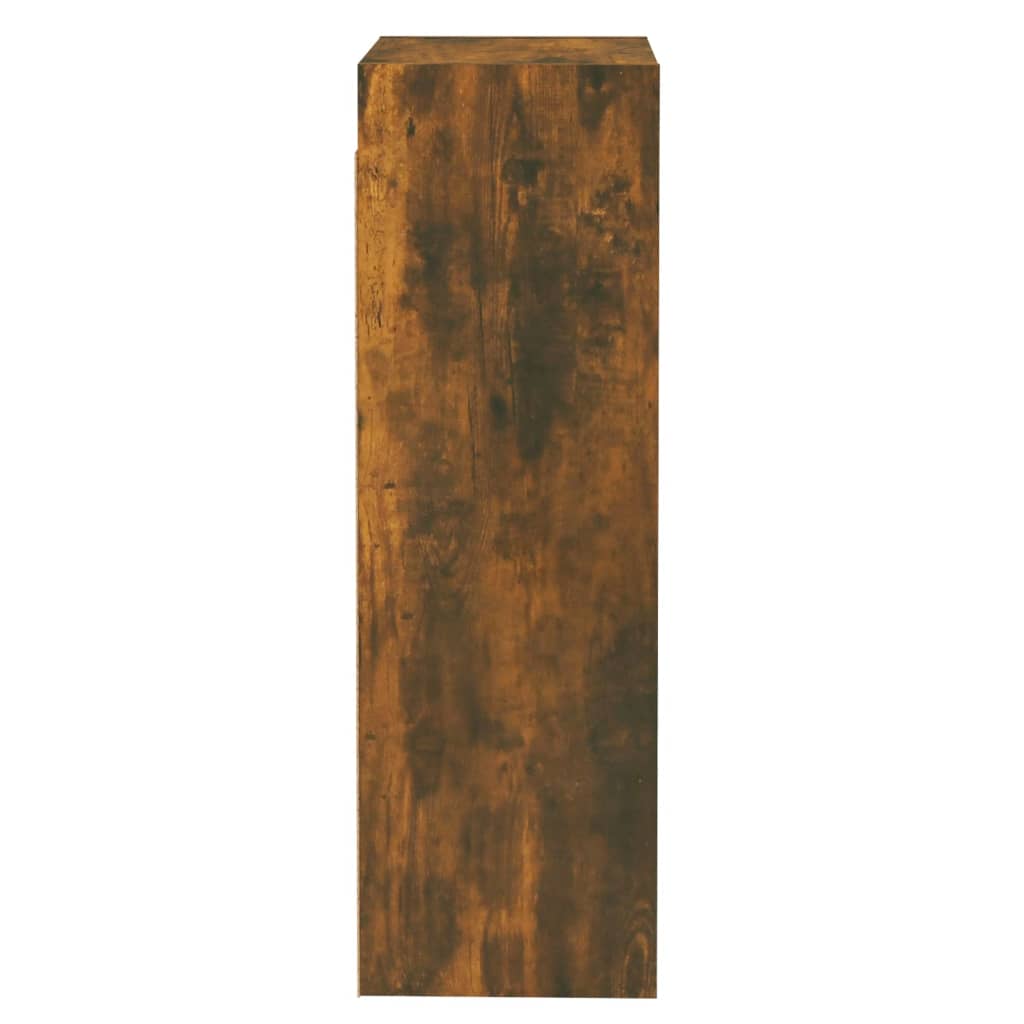 Tv-meubel 30,5x30x90 cm bewerkt hout gerookt eikenkleurig 1 30.5 x 30 x 90 cm Gerookt eiken