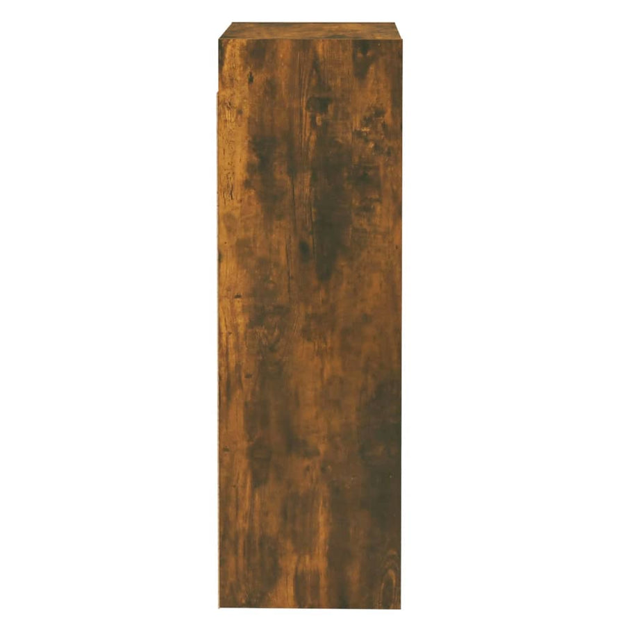Tv-meubelen 2 st 30,5x30x90 cm bewerkt hout gerookt eikenkleur 2 30.5 x 30 x 90 cm Gerookt eiken
