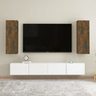 Tv-meubels 2 st 30,5x30x90 cm bewerkt hout gerookt eiken