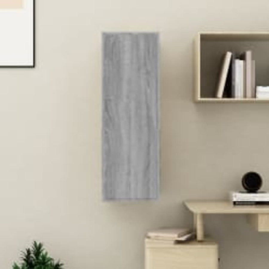 Tv-meubel 30,5x30x90 cm bewerkt hout grijs sonoma eikenkleurig 1 30.5 x 30 x 90 cm Grijs sonoma