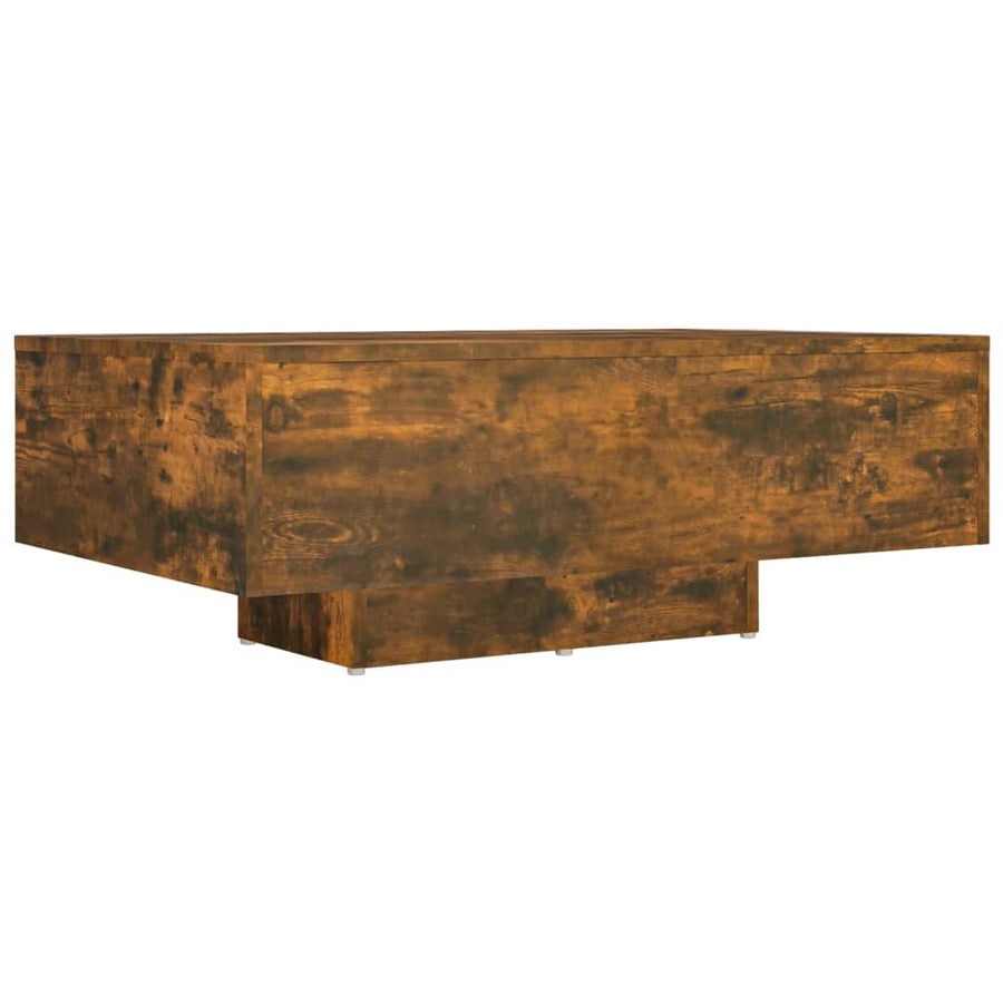 Salontafel 85x55x31 cm bewerkt hout gerookt eikenkleurig 85 x 55 x 31 cm Gerookt eiken