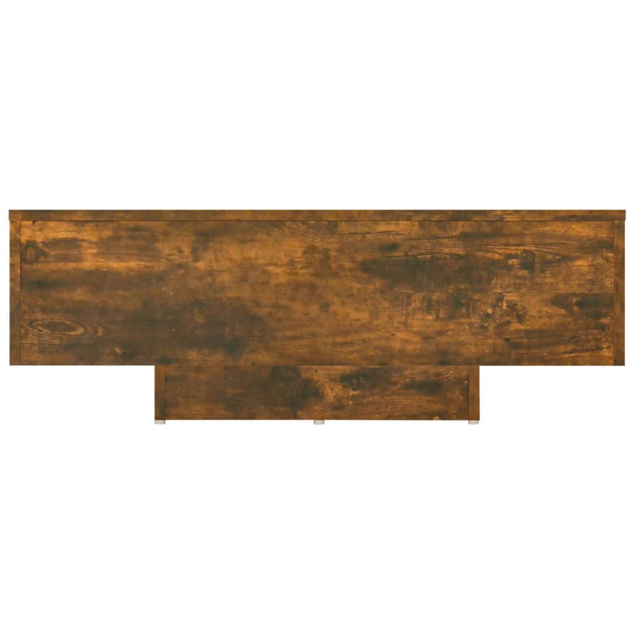 Salontafel 85x55x31 cm bewerkt hout gerookt eikenkleurig 85 x 55 x 31 cm Gerookt eiken