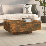 Salontafel 85x55x31 cm bewerkt hout gerookt eiken