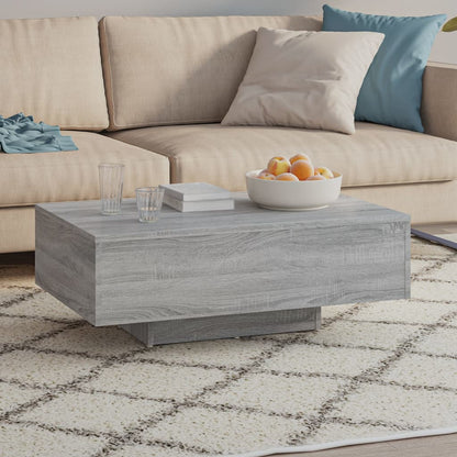 Salontafel 85x55x31 cm bewerkt hout grijs sonoma eikenkleurig 85 x 55 x 31 cm Grijs sonoma