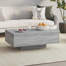 Salontafel 85x55x31 cm bewerkt hout grijs sonoma eikenkleurig 85 x 55 x 31 cm Grijs sonoma