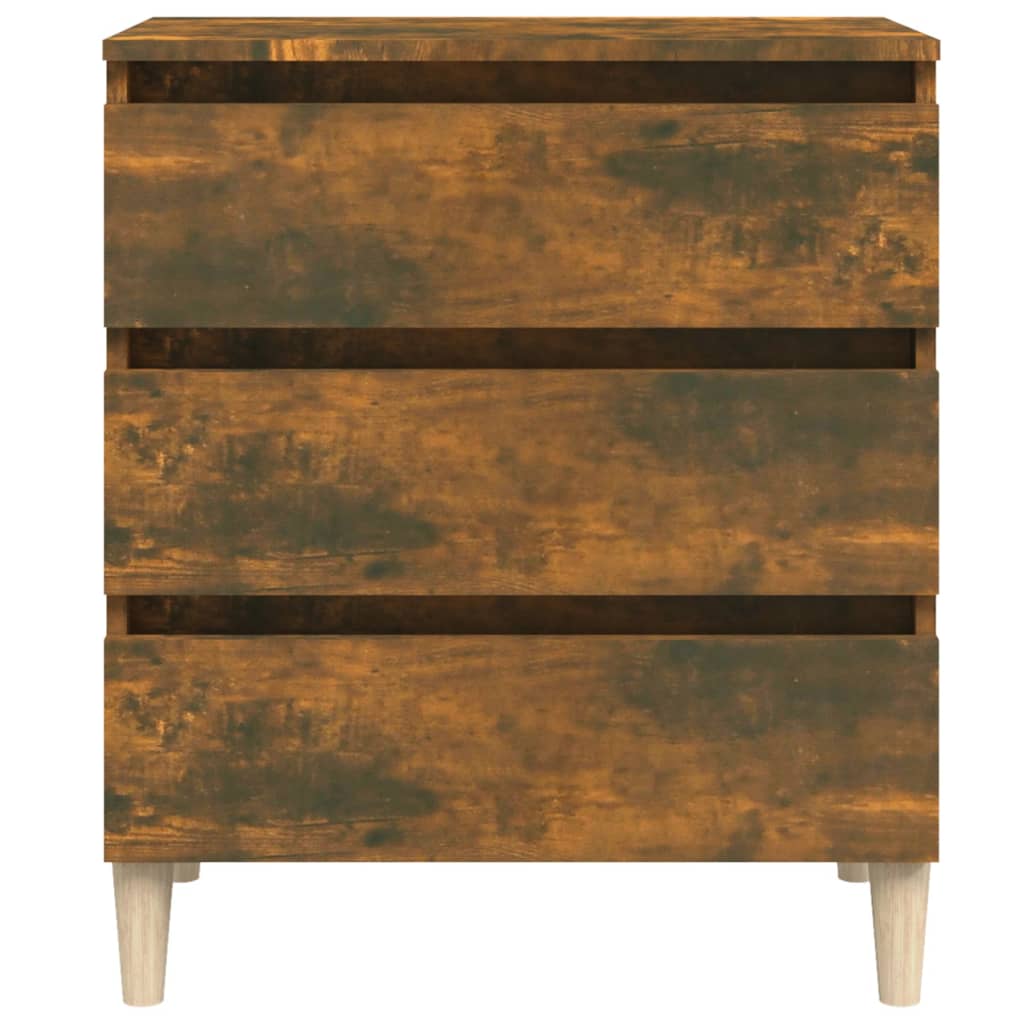 Dressoir 60X35X69 Cm Bewerkt Hout Kleurig Gerookt eiken