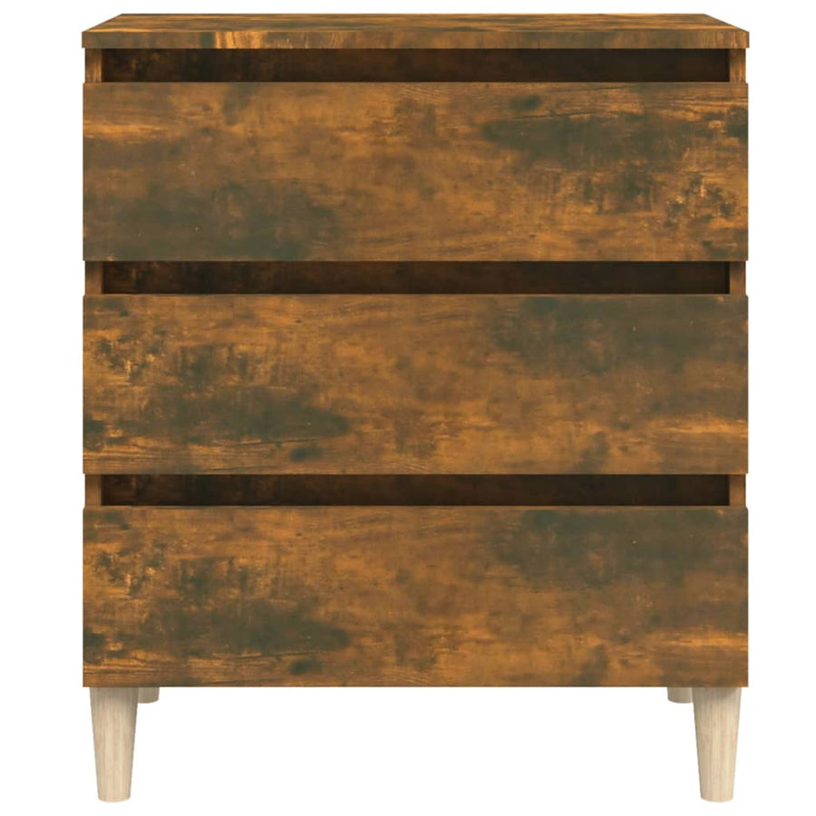 Dressoir 60X35X69 Cm Bewerkt Hout Kleurig Gerookt eiken