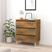Dressoir 60x35x69 cm bewerkt hout gerookt eiken