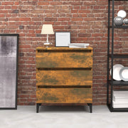 Dressoir 60x35x69 cm bewerkt hout gerookt eiken