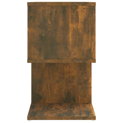 Nachtkastjes 2 St 50X30X51,5 Cm Bewerkt Hout Gerookt Eikenkleur