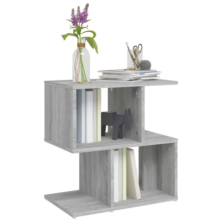 Nachtkastjes 50X30X51,5 Cm Bewerkt Hout Eiken 2 Grijs sonoma