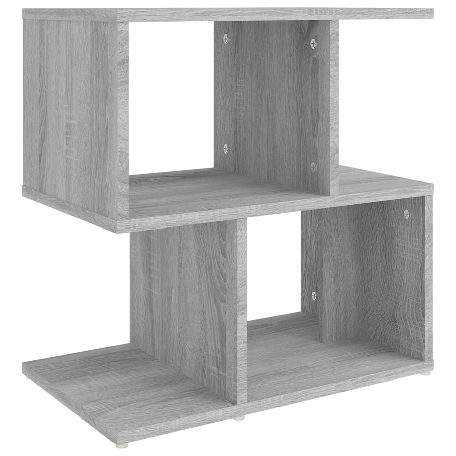Nachtkastjes 50X30X51,5 Cm Bewerkt Hout Eiken 2 Grijs sonoma