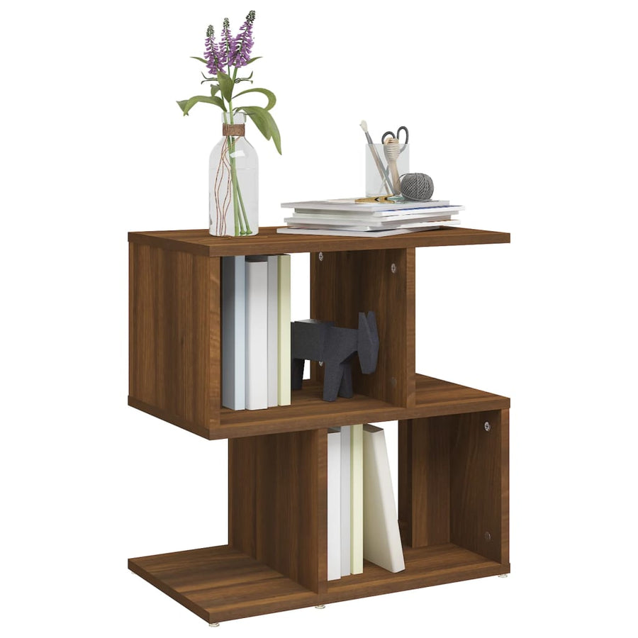Nachtkastjes 2 St 50X30X51,5 Cm Bewerkt Hout Bruineikenkleurig bruin eikenkleur