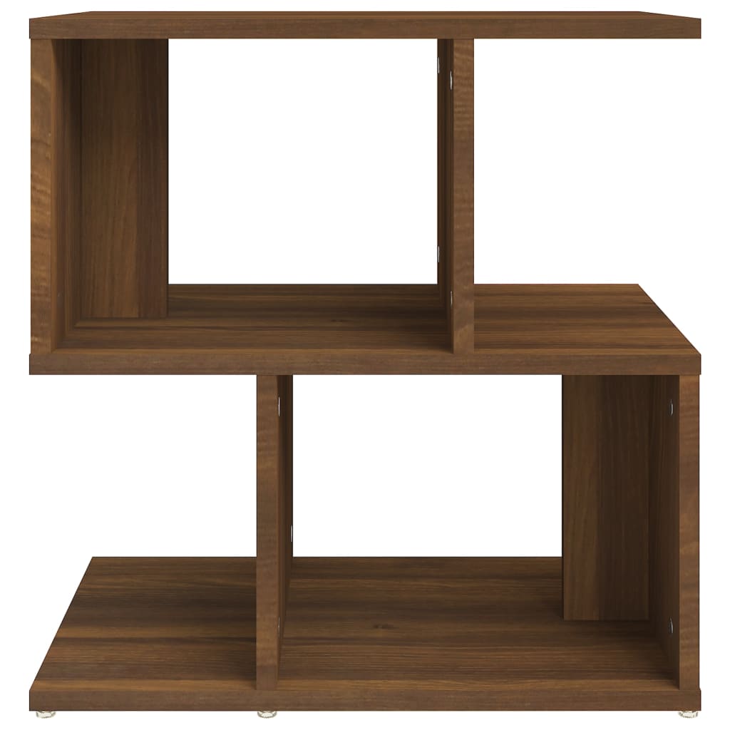 Nachtkastjes 2 St 50X30X51,5 Cm Bewerkt Hout Bruineikenkleurig bruin eikenkleur