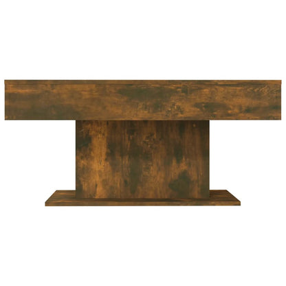 Salontafel 96x50x45 cm bewerkt hout gerookt eikenkleurig Gerookt eiken