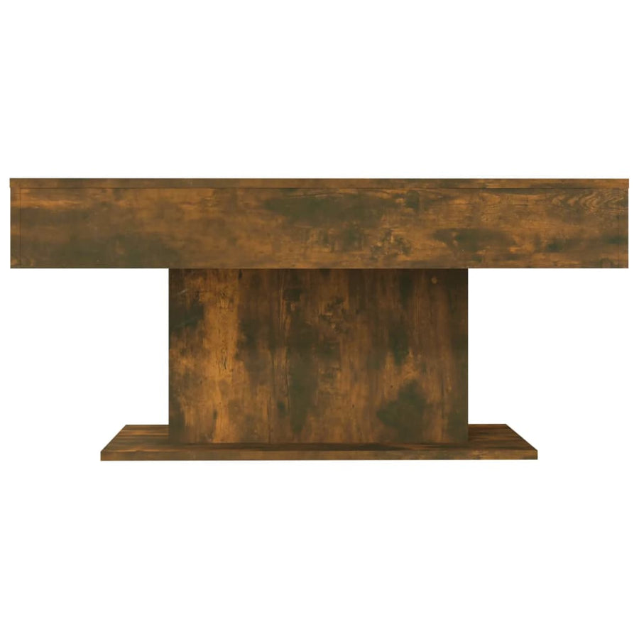 Salontafel 96x50x45 cm bewerkt hout gerookt eikenkleurig Gerookt eiken