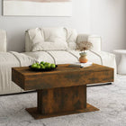 Coffee table 96x50x45 cm engineered wood smoked oak-colored