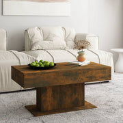 Salontafel 96x50x45 cm bewerkt hout gerookt eiken