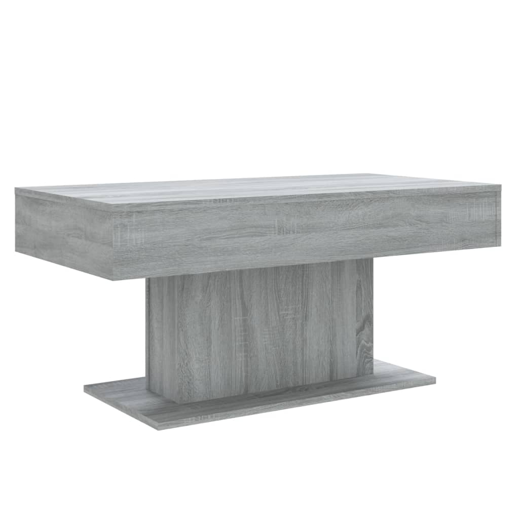 Salontafel 96x50x45 cm bewerkt hout grijs sonoma eikenkleurig Grijs sonoma