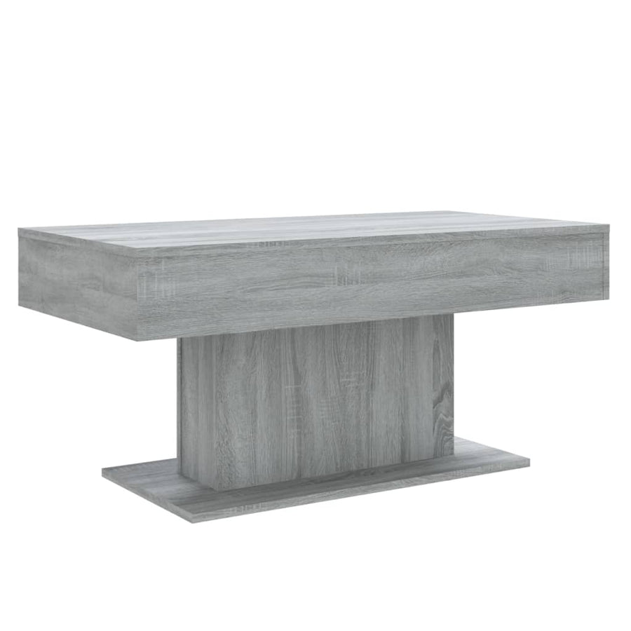Salontafel 96x50x45 cm bewerkt hout grijs sonoma eikenkleurig Grijs sonoma