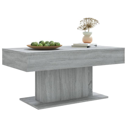 Salontafel 96x50x45 cm bewerkt hout grijs sonoma eikenkleurig Grijs sonoma
