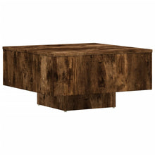Salontafel 60X60X3,5 Cm Bewerkt Hout Kleurig Gerookt eiken