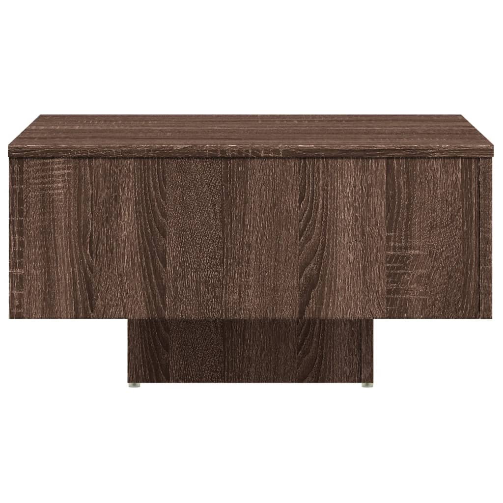 Salontafel 60X60X31,5 Cm Bewerkt Hout bruin eikenkleur